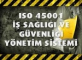 ISO 45001:2018 İş Sağlığı ve Güvenliği Yönetim Sistemi Standardı Yayımlandı